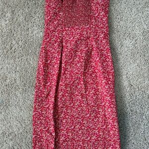 Harold's Red and Pink Floral Dress
